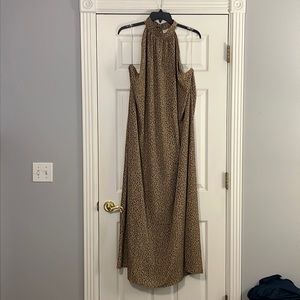 ChicSoul Leopard Print Maxi Dress. Size 3X.